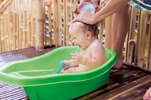 when should you first bathe a baby