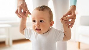 child learning to walk