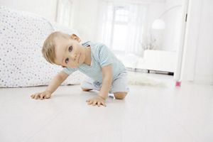 baby crawling