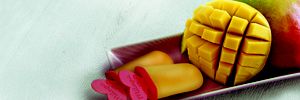 Mango-Kindermilch Eis-Pop