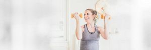 Schwangere macht Sport