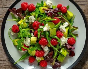 aptaclub de rezept himbeer avocado salat