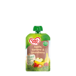 Apple, strawberry & banana