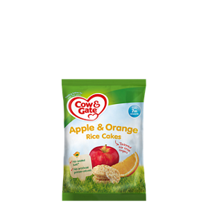 Apple & orange rice cakes
