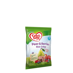 Pear & berries rice cakes