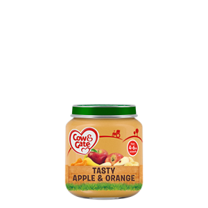 Tasty apple and orange