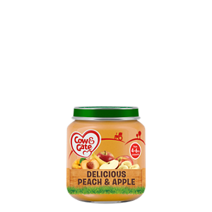 Delicious peach and apple