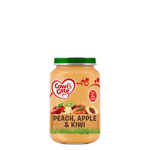Peach, apple and kiwi