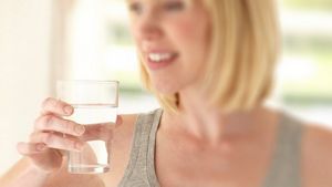 Pregnant Woman Drinking Water