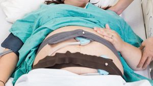 Woman Giving Birth