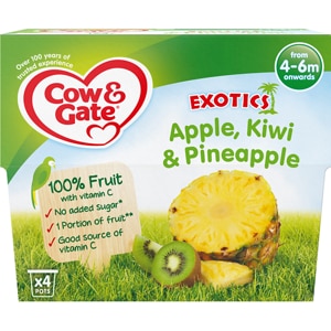 Apple, kiwi & pineapple pots