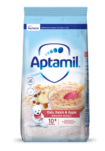 Aptamil® Oats, Raisin & Apple Bircher Muesli