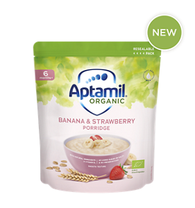 Aptamil® Organic Banana and Strawberry Porridge