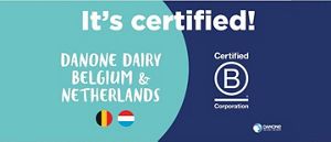 Danone produits laitiers Belgique et Pays-Bas certifiés B Corp Danone produits laitiers Belgique et Pays-Bas certifiés B Corp