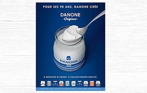 Affiche publicitaire pour Danone Origines Affiche publicitaire pour Danone Origines